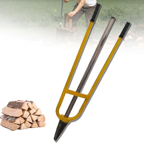 Partidor De Leña Manual Portátil, Herramienta Para Partir Leña Al Aire Libre, Diseño De Arco Triangular Grande, Hacha De Cuña De Inercia Para Camping, Granja Y Hogar, Supervivencia En La Naturaleza