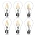 Produktbild LE Glühbirne E27, 7W E27 LED, E27 LED Warmweiss, 6er Pack, 806 Lumen Filament Lampe, Classic Lampe Birnen in Kolbenform, 2700 Kelvin Warmweiß, ersetzt 60 Watt, Filamentstil Klar