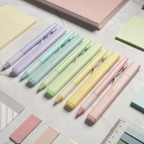 Image of BLIEVE - Aesthetic Highlighters and Gel Pens With Soft Ink and Chisel Tip, Bible Highlighters and Pens No Bleed, Dry Fast Easy to Hold, for Bible Journaling Planner School Supplies (CANDY)