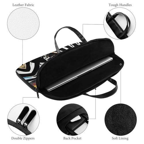 Bolso bandolera impermeable para laptop 17 pulgadas animal cebra miniatura 4