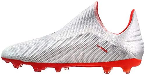 Chuteira Adidas X 19+ FG Futebol infantil, Prata, 4.5 Narrow Big