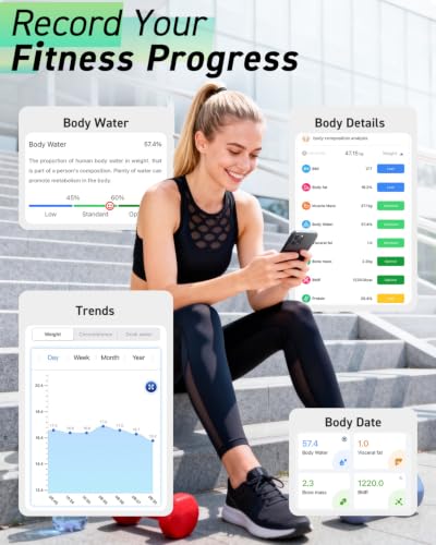 Image of INSMART Smart Scale for Body Weight, 0.1lb High Accuracy, 24 Metrics