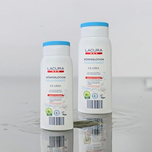 Ombia Med Lozione corpo idratante 5% urea vegana per pelle secca 2 x 300 ml