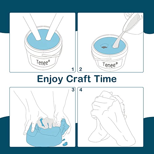 Hand Casting Kit Couples & Hand Molding Kit For Adults, Keepsake Hand Mold Kit Couples For Holiday Activities, Wedding, Friends Couples Gifts - 3 Paint (Black, Gold, Silver) & With Base & Card Stand #TOP5