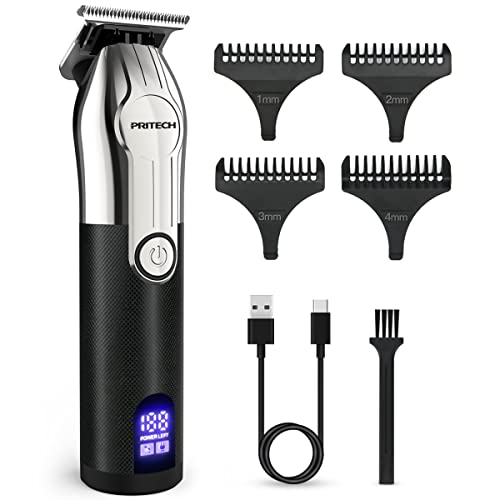 PRITECH Hair Clipper Hair Trimmer for Men Rechargeable Hair Clippers Beard Trimmer Body Hair Trimmer for Men Cordless Hair Finishing Trimmers Electric Razor Electric Shavers Barber Grooming Set