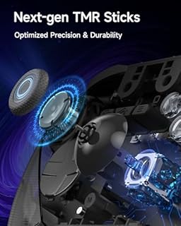 EasySMX Manette PC Sans Fil avec Station de Charge/RGB/TMR Joystick Déclencheur, Manette Switch/Switch2 Bluetooth Rechargeable, D10 Contrôleur Mobile pour Switch 2/Switch/PC/Android/iOS/Steam, Noir