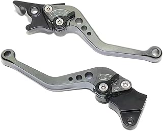 MBdzA Varilla de Tambor de manija de Freno de Embrague de Motocicleta Universal Adecuada for modificación de Piezas de Motocicleta B, Hon, Suz, aleación CNC(Titanium Color)