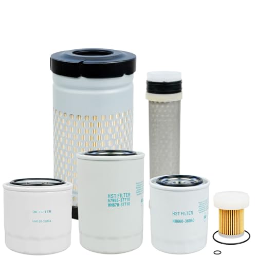 HH150-32094 HH670-37710 HH660-36060 6A320-59930 6C060-99410 Maintenance Filter Kit compatible with Kubota B26 B7500 B7510 B7610 B2410 D HST
