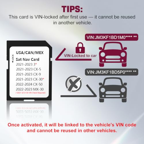 Image of Navigation SD Card for Mazda - Compatible with Mazda CX-5(2021-23), CX-30(2021-23), 3 (2021-23), CX-9(2021-23), CX-50(2022-24), MX-30(2022-23) | Model TD2K66EZ1B | GPS Map Update for USA /CAN /MEX