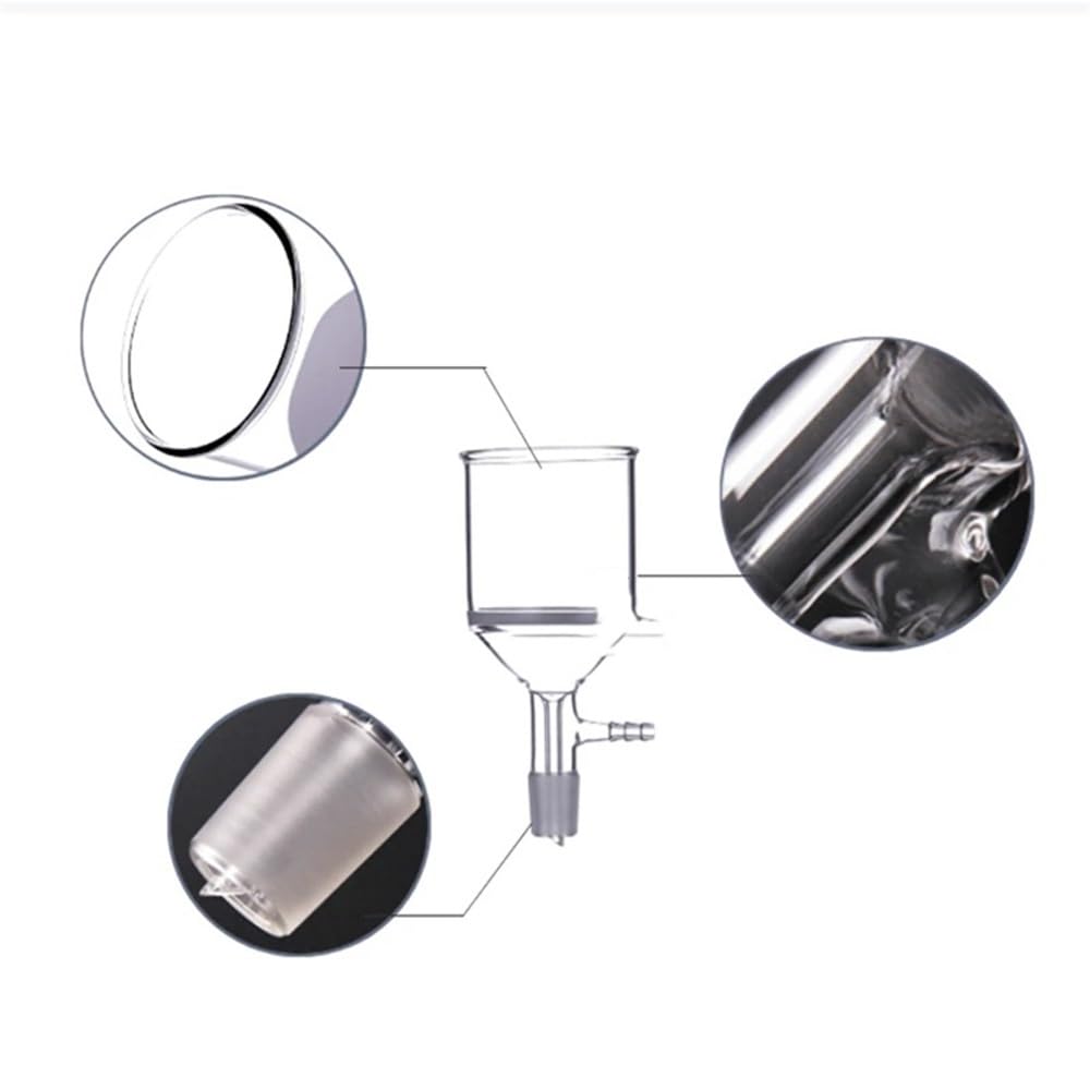 1 sztuka 35 ml do 1000 ml szklany lejek do piaskowania ze standardowym połączeniem 24# dostępny jednostka laboratoryjna G1-G6 (1000 ml)