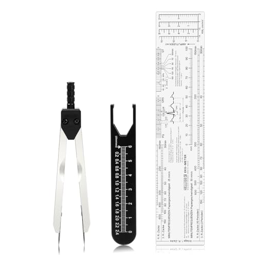 EKG Caliper and Ruler Set for Medical Use