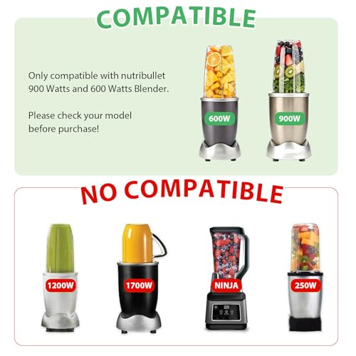 Image of Pure Realm 2 Pack 32oz Replacement Cups for NutriBullet 600W & 900W High-Speed Blender Systems, Large Leak-Proof Mixing Mugs,Dishwasher Safe, Compatible with nutribullet replacement cups,BPA-Free