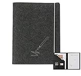 OPTIMALE GRÖSSE FÜR DEN BUSINESS ALLTAG | In der Schreibmappe findet bis zum DINA4 Format alles Platz. Auch ein iPad oder Tablet kann in der Mappe neben anderen Dokumenten untergebracht werden