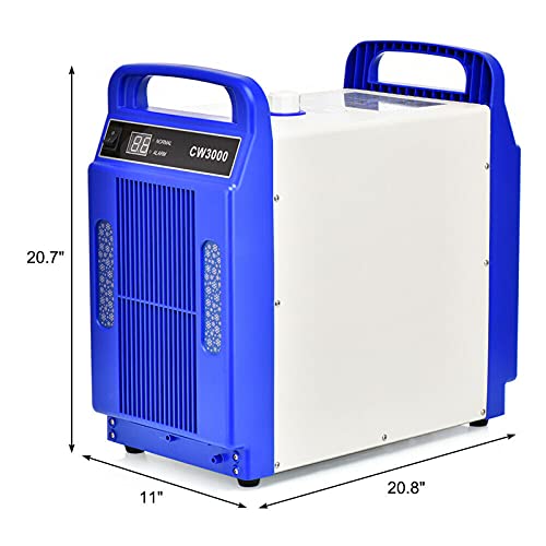 8L/ 2.1Gal 110V 60Hz CW-3000 Thermolysis Industrial Water Chiller for 60/80W CO2 Glass Tube - Thumbnail 5