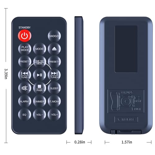 Télécommande pour Jensen JBS-210 pour remplacer un boîtier perdu ou cassé - 7