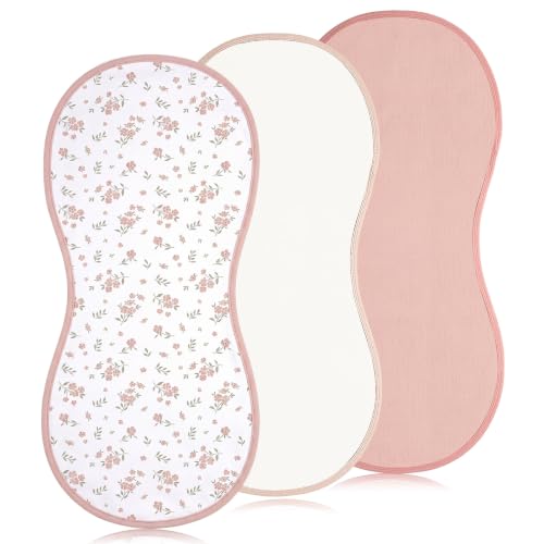 Hahafelt 3 Pcs Baby Changing Pad Liners,Pastel Style,Pink