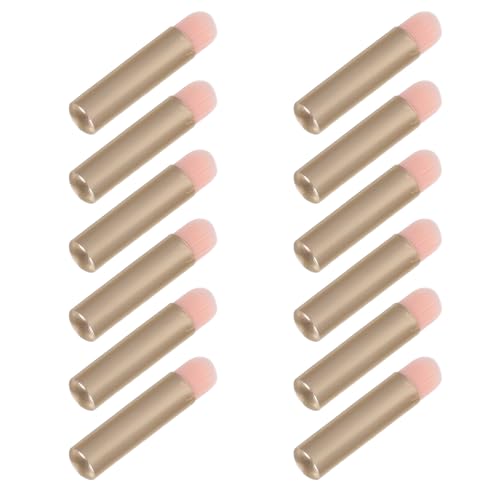 LOORGVEL Juego de Pinceles de Maquillaje Mini de 12 Piezas, Aplicadores Portátiles para Sombra de Ojos, Corrector y Lápiz Labial, Multiusos para Viaje, Pinceles para Difuminar y Detalle,