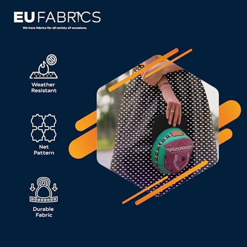 EU Fabrics Airtech Mesh Fabric - for Fashion Lingerie, Beachwear, Linings, Arts and Crafts, Dresses and Tops - 100gsm and 100% Polyester Fabric per Metre - Plain Colors (Black - Sample 10cm x 10cm)