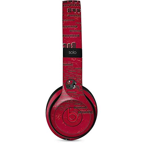 Skinit Decal Audio Skin Compatible with Beats Solo 3 Wireless - Officially Licensed NFL Tampa Bay Buccaneers - Blast Design