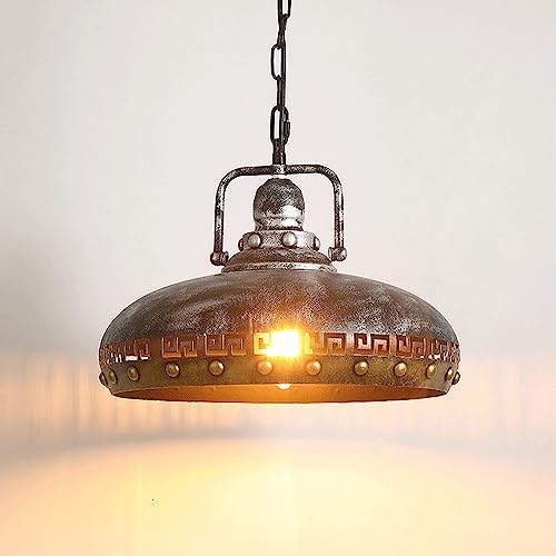 Suspension Loft Industriel luminaire vintage E27 fer noir café