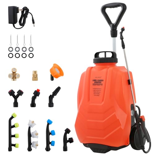 Battery Powered Backpack Sprayer 4.2 Gallon,Adjustable
