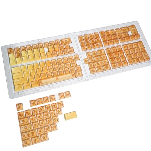 Pidynx ���J�j�J���L�[�{�[�h�L�[�L���b�v�Z�b�g Cherry MX/Gateron/Kailh & ���̑��̃N���X�X�e���X�C�b�`�p 61/68/75/84/87/98/104���C�A�E�g�ɑΉ� �O���f�[�V�����_�C�T�u PC ���� (�I�����W)