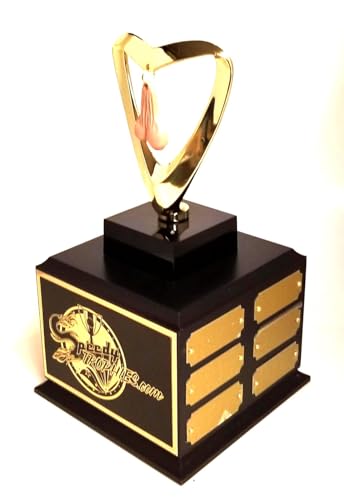 Fantasy Football Last Place Sacko Trophy on Base 12 Gold Plates - Free Engraving
