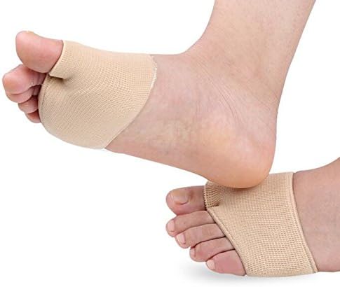Care4UFoot Fabric Fracture Toe Sleeve Metatarsal Sleeve with Sole Cushion Gel Pads for Metatarsalgia Fracture Anti Slip Pads for Shoes