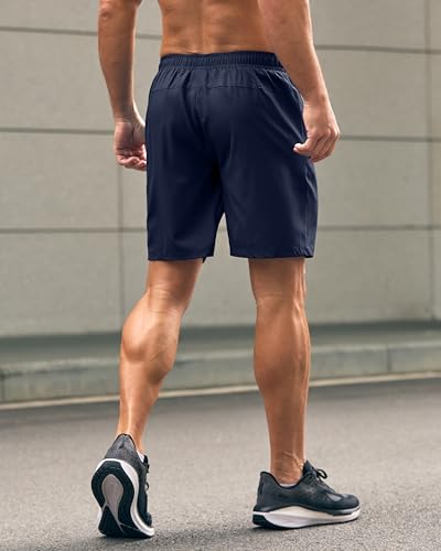 Image of G Gradual Men's Athletic Running Shorts with Zipper Pockets Quick Dry 7 inch / 5 inch / 9 inch Workout Gym Shorts for Basketball Hiking