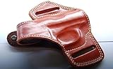 Cal38JB OWB Belt Leather Holster For Beretta 950 Jetfire Beretta Minx Right Hand TAN