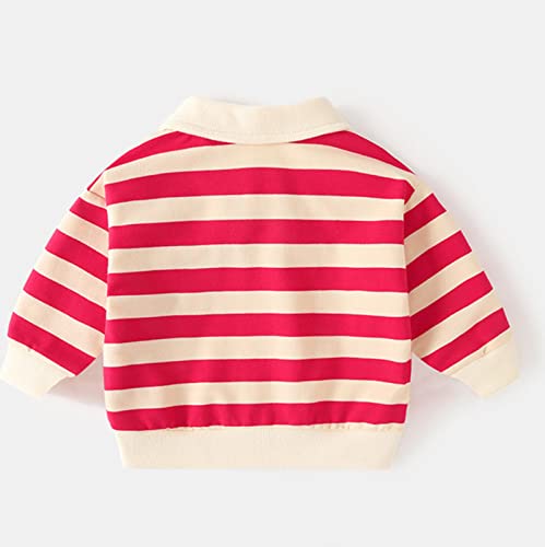 Kids Children Toddler Infant Baby Boys Girls Long Sleeve Cute Striped Letter Sweatshirt Pullover Blouse Tops Boy Cargo3