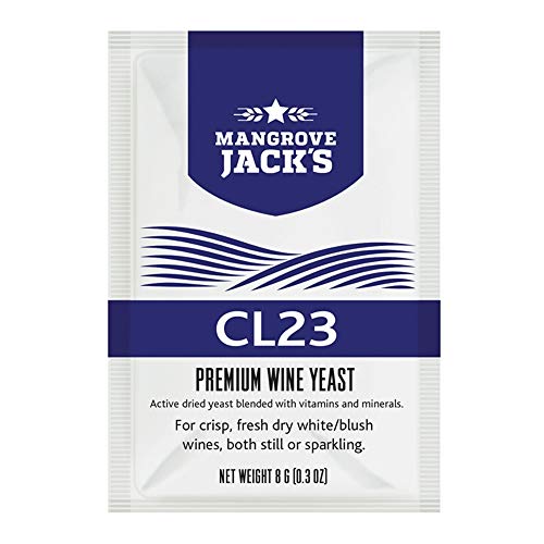 Mangrove Jack’s Wine Yeast - CL23 8g Treats 23L Dry White Blush Sparkling