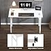 SogesHome Mesa de Escritorio Plegable para computadora 120 x 60 x 75...