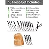 Miracle Blade IV World Class Professional Series 18-Piece Premium Knife Set with Block - Versatile, Sharp & Durable (Miracle Blade IV 18pc Set)