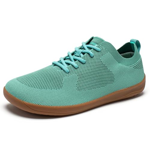 HOBIBEAR Damen Barfußschuhe Herren Breite Zehenbox Trailrunning Mesh Sneakers...
