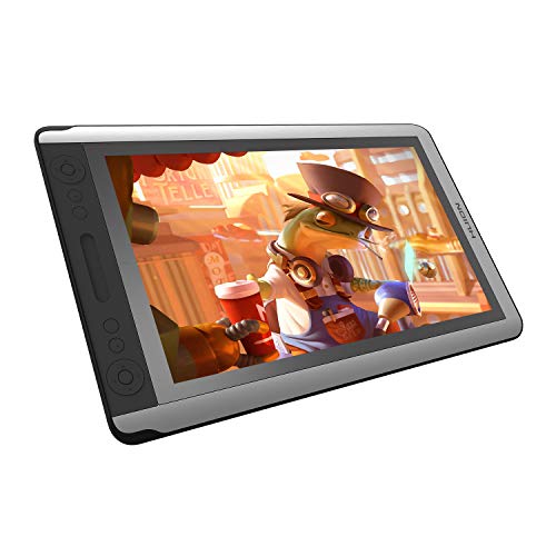 HUION KAMVAS 16 Graphics Drawing Tablet with IPS Screen Battery-Free Stylus 8192 Pen Pressure Touch Bar, 15.6 inch Pen Display for Mac and Windows PC