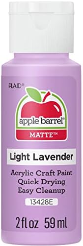 Apple Barrel Acrylic Paint, Light Lavender 2 fl oz Classic, Easy To Apply DIY Arts And Crafts, Art Supplies With A Matte Finish