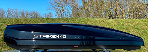 VDP Dachbox/Gepäckbox/Dachkoffer/Autobox Strike 440 Liter schwarz Hochglanz