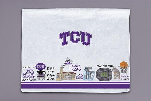 Magnolia Lane TCU Icon Toalla, 26 pulgadas de largo, toalla de mano, cocina, accesorios de cocina