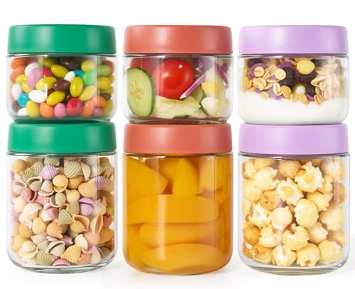 Hoa Kinh Overnight Oats Jars with Lids, 9oz & 16oz