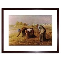 Amazon｜Painting Millet Les Glaneuses Gleaners Framed Wall Art