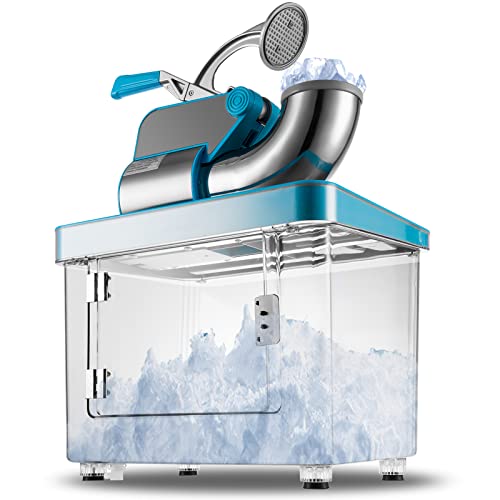 BLTPress 110V Commercial Snow Cone Machine, 300W Stainless Steel Electric
