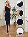 Sarin Mathews Womens One Shoulder Long Formal Dress Sexy Summer Sleeveless Bodycon Ruched Wrap Split Cocktail Dresses Navy L