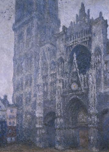 Toile Cathédrale de Rouen Monet 60x90cm pour habiller un mur vide avec élégance artistique