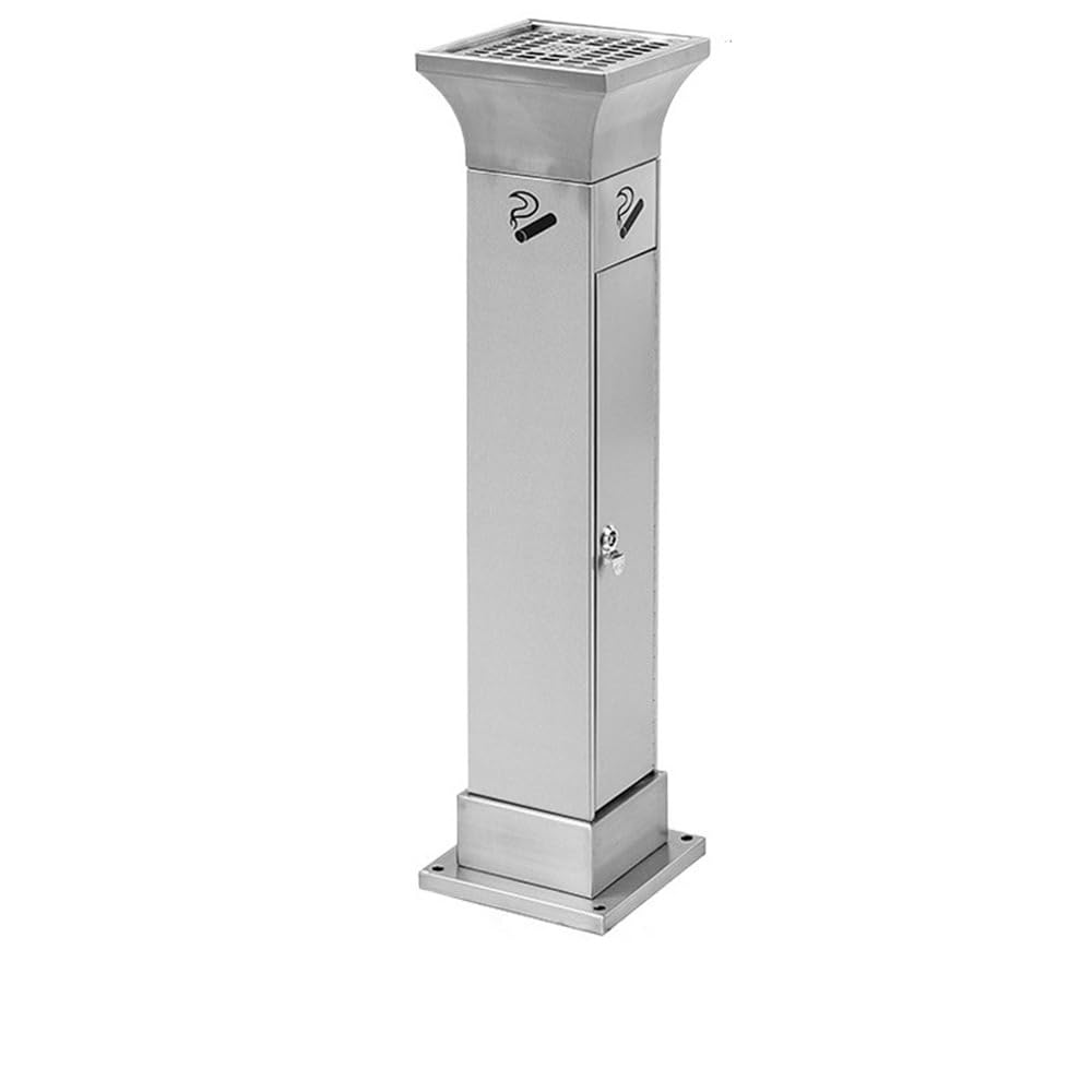 Stand ashtray Floor Standing Ash Column Cigarette Extinguishing Bucket Butt Collection Stainless Steel Pillar