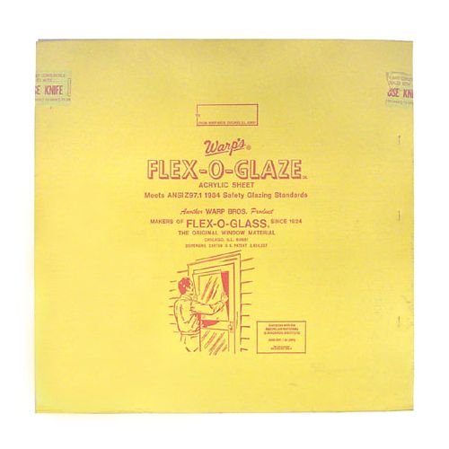 Warps 80g2830 28" X 30" FlexOGlaze Acrylic Safety Glaze