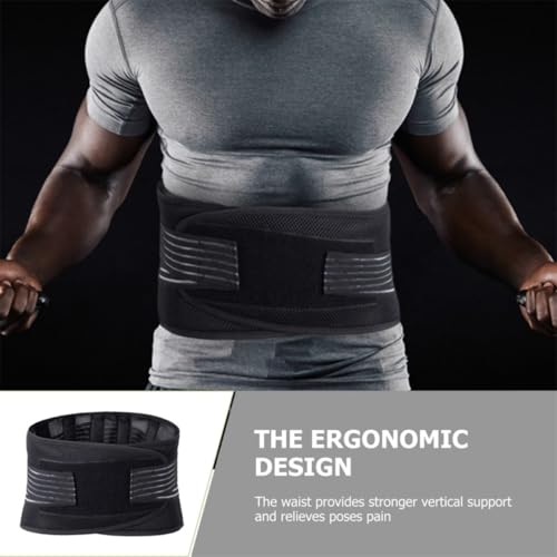 Cinturón lumbar de nylon y acero con soporte ajustable para running 4
