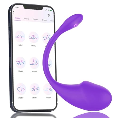Bluetooth App Vibrator for Women Silent Bullet Vibratorset for Woman Mini 12 Modes Wireless Love Eggs Vibtaters Women Adult Couples Remote Control Virabtor G-Spot Sex Toys Massager EAN0617-A1007