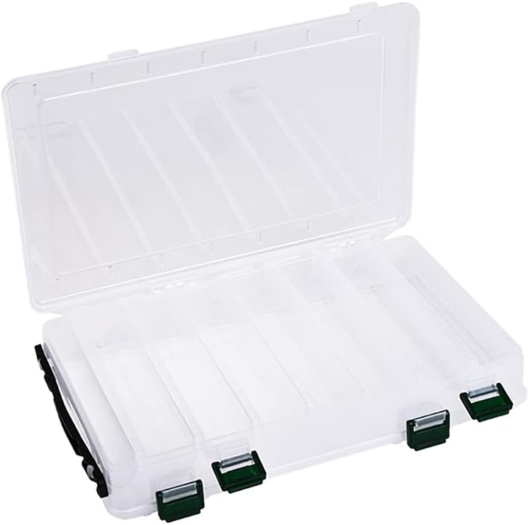 Dengdeng タックルボックス Abs防水 釣り道具 透明 ダブルレイヤー 釣りの餌箱 釣り用 仕餌 釣り ルアーケース 仕分け コンパートメント 釣具収納 持ち運び便利 多機能 収納ケース 掛け小物入れ 釣り針 シンカー ボックス Mbf Downeast Com