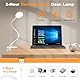 ZAPLIT 61 LED Akku Leselampe Bett –【3 Farbmodi & 10 Helligkeiten】 2000mAh Klemmlampe mit USB-C, 40cm Flexibler Schwanenhals, Buchlampe, Klemmleuchte für Schlafzimmer, Schreibtisch & Camping